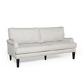 2 Seater Sofa Beige Fabric