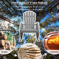 Outsunny Wooden Rocking Chair, Adirondack Rocker Chair W Slatted Design And Oversized Back, Outdoor Rocking Chair With Wagon Wheel Armrest For Porch, Poolside, And Garden, Gray Gray Wood
