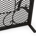 Fireplace Screen Black Iron