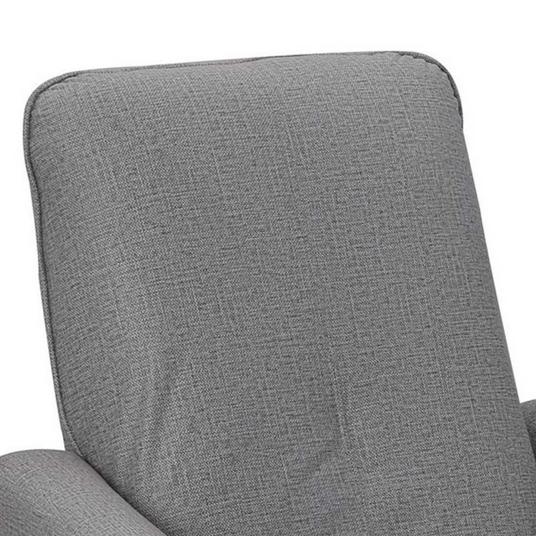 35 Inch Modern Power Recliner Chair, Touch Control Button, Gray Fabric Gray Solid Wood