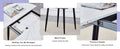 With A Clever Retractable Mechanism, The Mdf Table Top And Black Metal Legs And Has A Smooth And Delicate Surface. The Unique Look Creates The Sleekof A Modern Home. White Mdf Metal