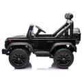 Licensed 2015 Land Rover Defender 90,24V Kids Ride On Xxl Car W Parents Control,2Wd,Four Wheel Suspension,Bluetooth,Mp3,Music,Power Display,Led Lights,Speeds 1.86 3.11Mph For Kids 3 7. Black Polypropylene