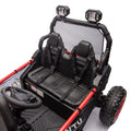 24V Two Seater Kids Ride On Utv W Parents Control,400W Super Power,Four Wheel Suspension,Led Light With Rear Searchlight,Bluetooth,Mp3,Music,Rear Storage Space,Speeds 3.73 4.97Mph For Kids Aged 3 . Red 50 99 Lbs Polypropylene