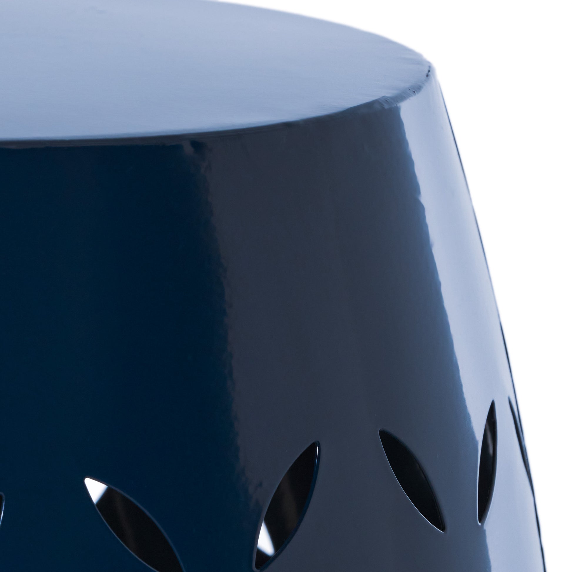 Lilac 12 Side Table Dark Blue Iron