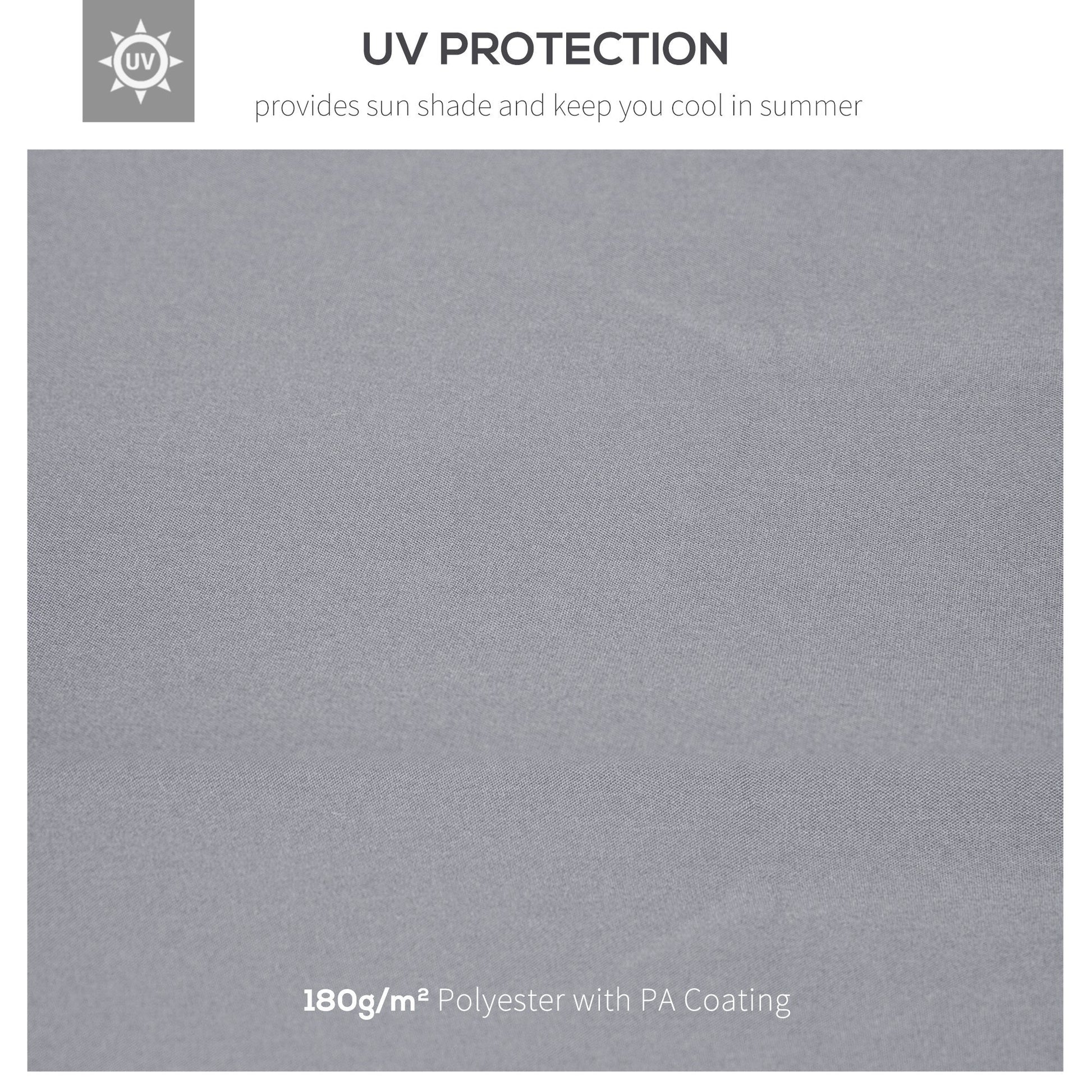 Outsunny 9.8' X 9.8' Gazebo Replacement Canopy, 2 Tier Top Uv Cover For 9.84' X 9.84' Outdoor Gazebo Models 01 0153 & 100100 076, Light Gray Top Only Gray Polyester