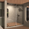 Frameless Sliding Shower Door 58 60 In. W X 76 In. H, Bathroom Sliding Door With 5 16