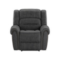 Ferrar Gray Gliding Recliner Gray Foam Solid Wood