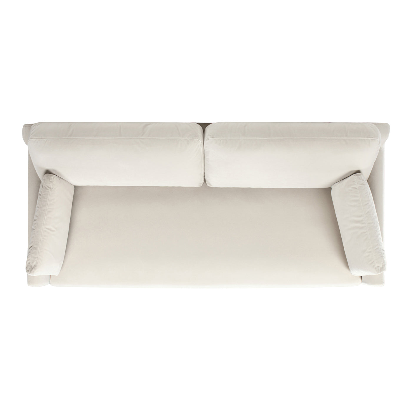 Pasadena 75.5" Modern Farmhouse Sofa, French Beige Performance Velvet Beige Foam Velvet 3 Seat