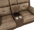 Plush Comfort Sofa Set 2Pc Brown Microfiber Upholstered Tufted Details Reclining Sofa Loveseat Plush Arms Modern Living Room Furniture Brown Microfiber Wood Primary Living Space Contemporary,Modern Pillow Top Arms Plywood,Solid Wood 5 Seat