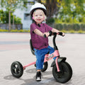 Qaba 3 Wheel Recreation Ride On Toddler Tricycle With Bell Indoor Outdoor, Pink Pink Plastic