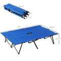 Outsunny 2 Person Folding Camping Cot For Adults, 50