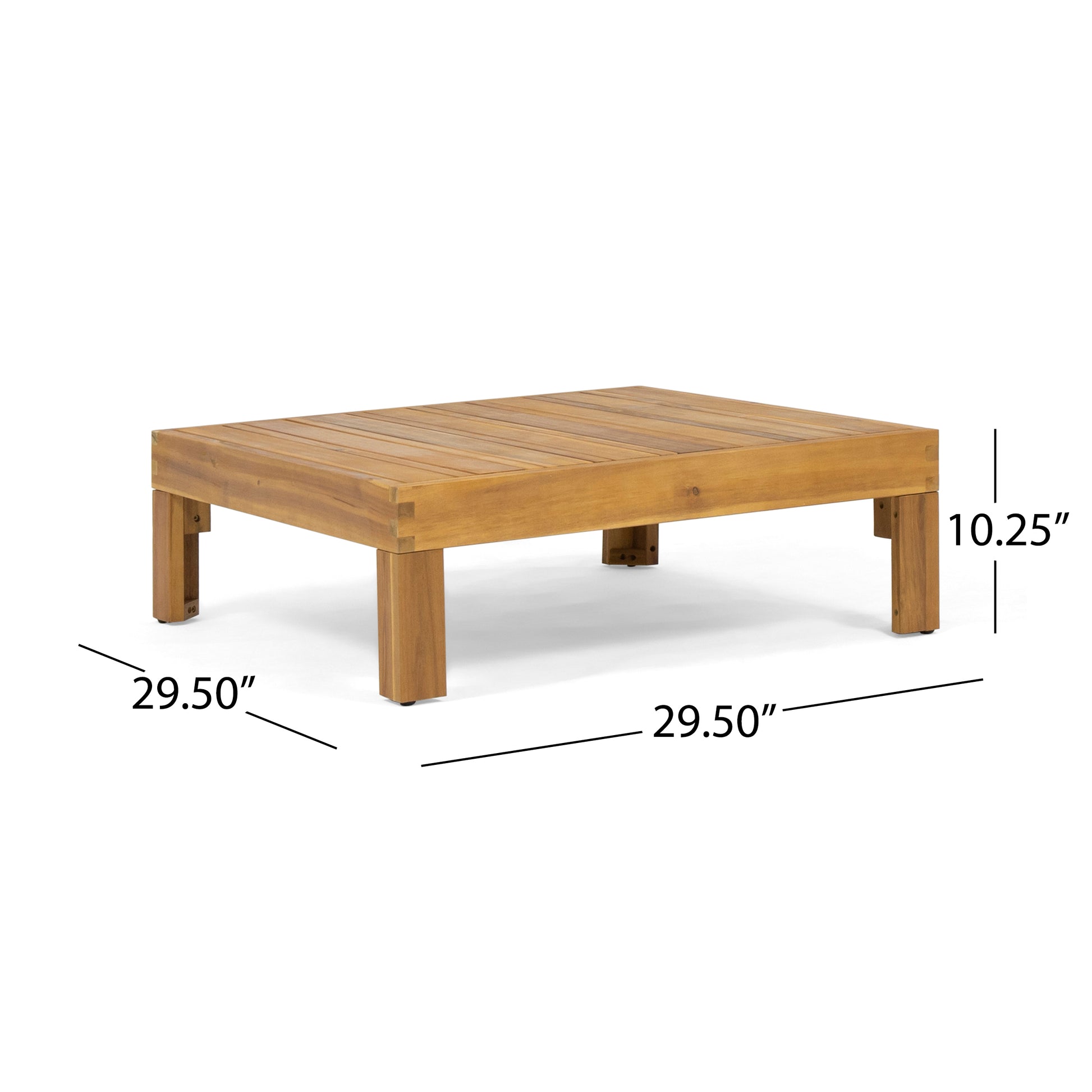 Oana Corner Chair Table, Beige Beige Acacia Wood