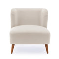 Veda Boucle Accent Chair Milky White White Foam Boucle
