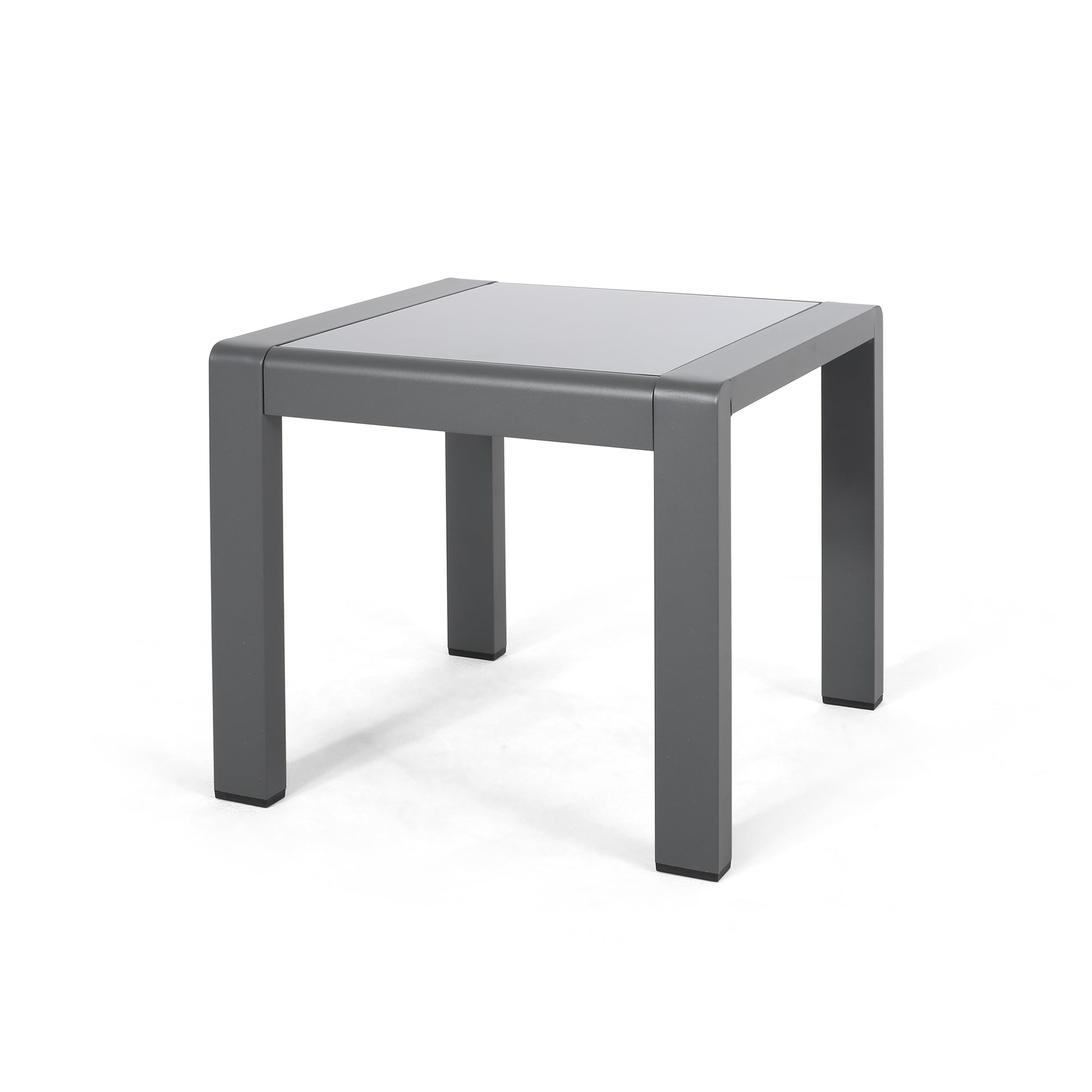 Cape Coral Side Table Grey Aluminium