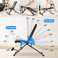 Adjustable Weight Bench 795Lb Capacity Foldable Workout Bench Press For Home Gym, Full Body Exercise And Strength Training, Lifting Sit Up Incline Decline Flat Utility Bench Black Leather