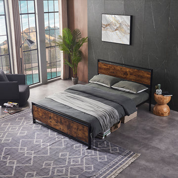 Twin Size Metal Bed Sturdy System Metal Bed Frame,Modern Style And Comfort To Any Bedroom,Black Twin Black Metal