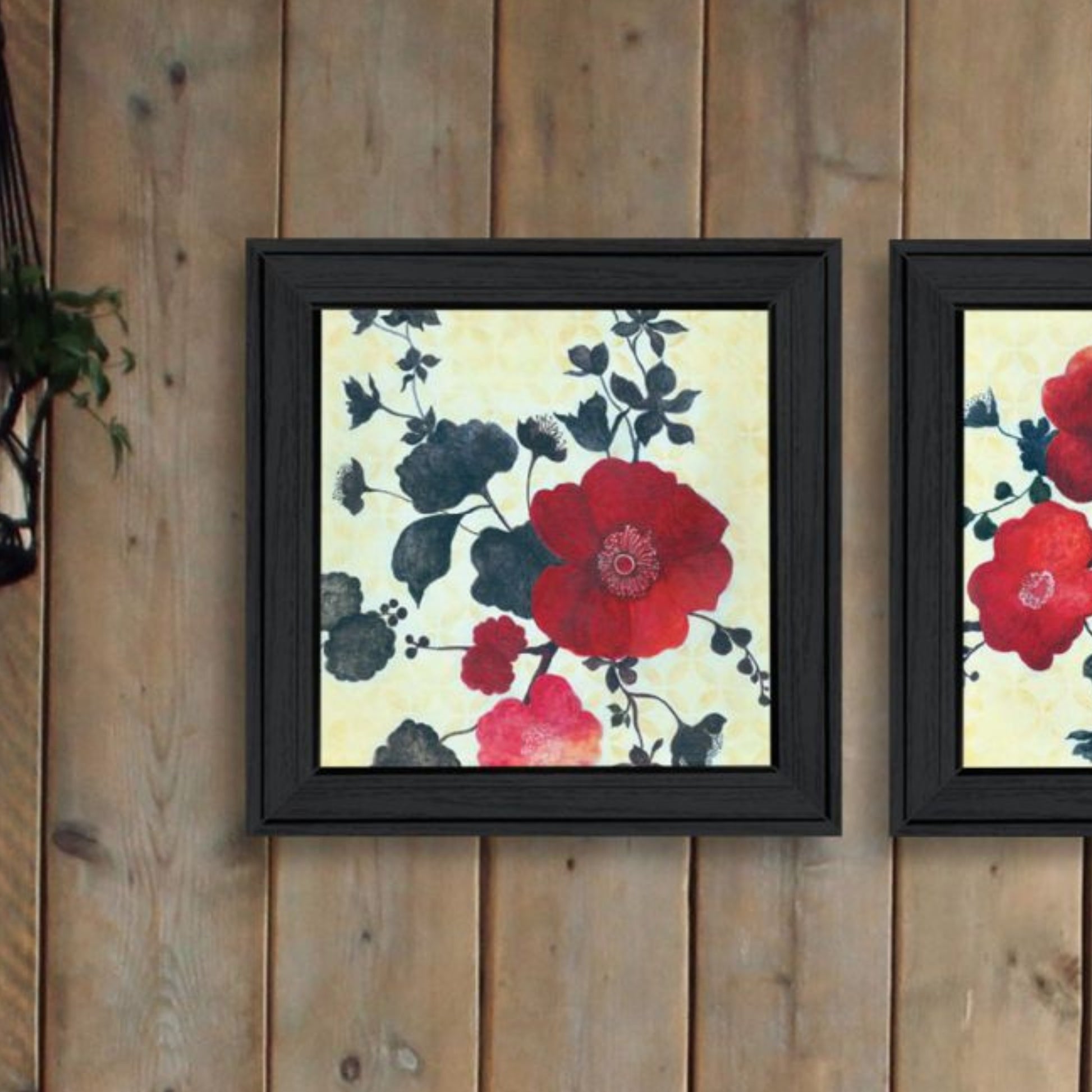 "Japanese Blossoms I" Framed Wall Art For Living Room, Wall Art Print For Home Decor, Bedroom Wall Art By Jg Studio Multicolor Wood Paper