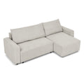 Modular Corduroy Upholstered 3 Seater Sofa Bed With Storage For Home Apartment Office Living Room, Free Combination, L Shapedbeige Beige Wood Primary Living Space Medium Soft Pillow Back Eucalyptus Square Arms Foam Corduroy 3 Seat