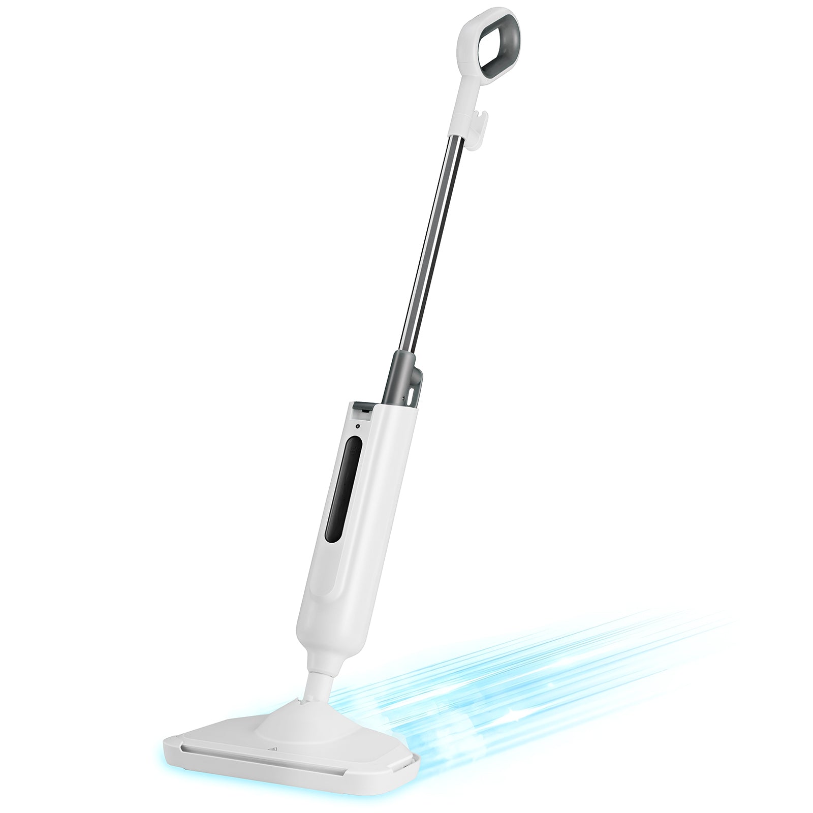 Steam Mop For Floor Cleaning,Lightweight Floor Steamer Cleaner For Hardwood Tile Laminate Floors Carpet, 2 Washable Pad,Gray Gray Abs