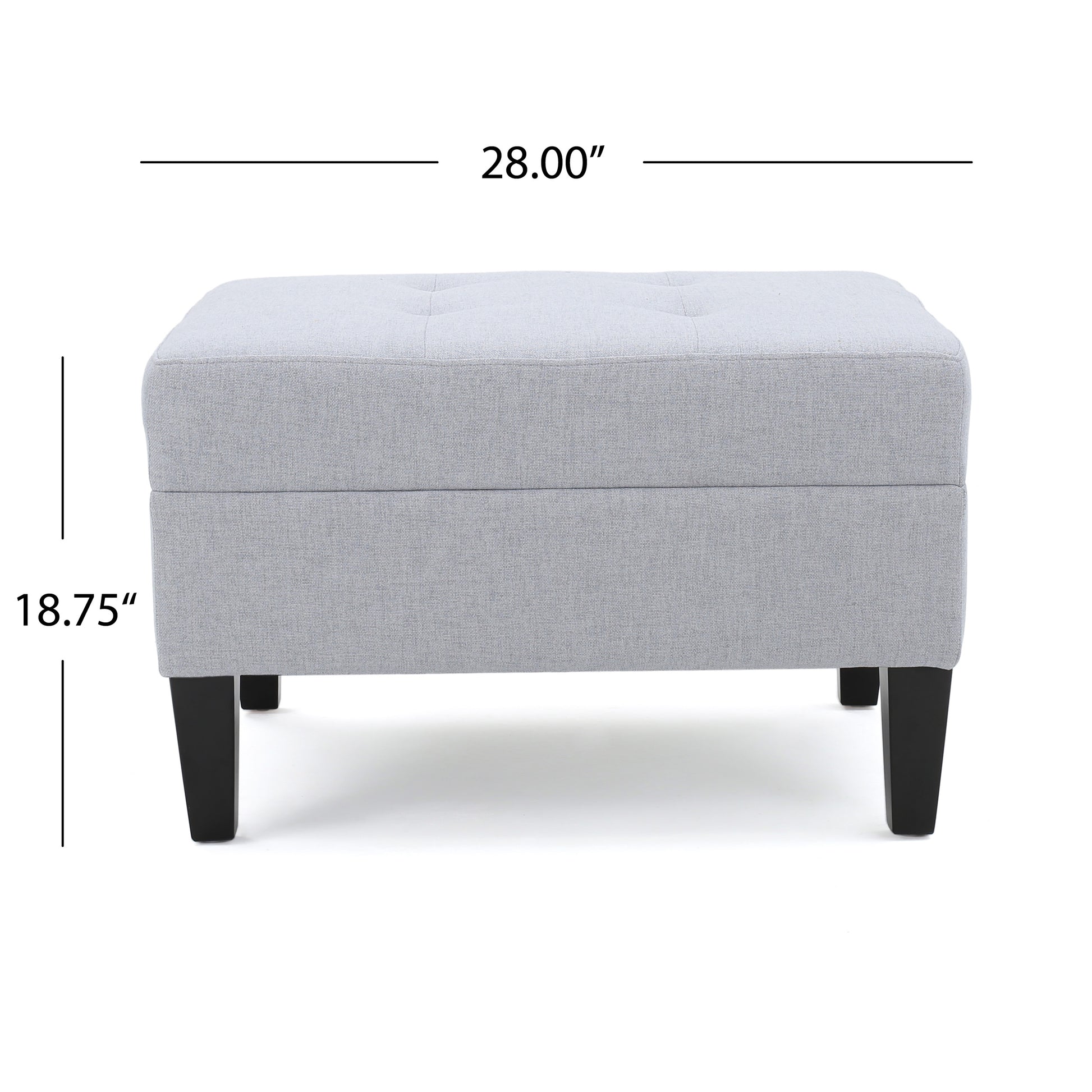 Ottoman Light Grey Fabric