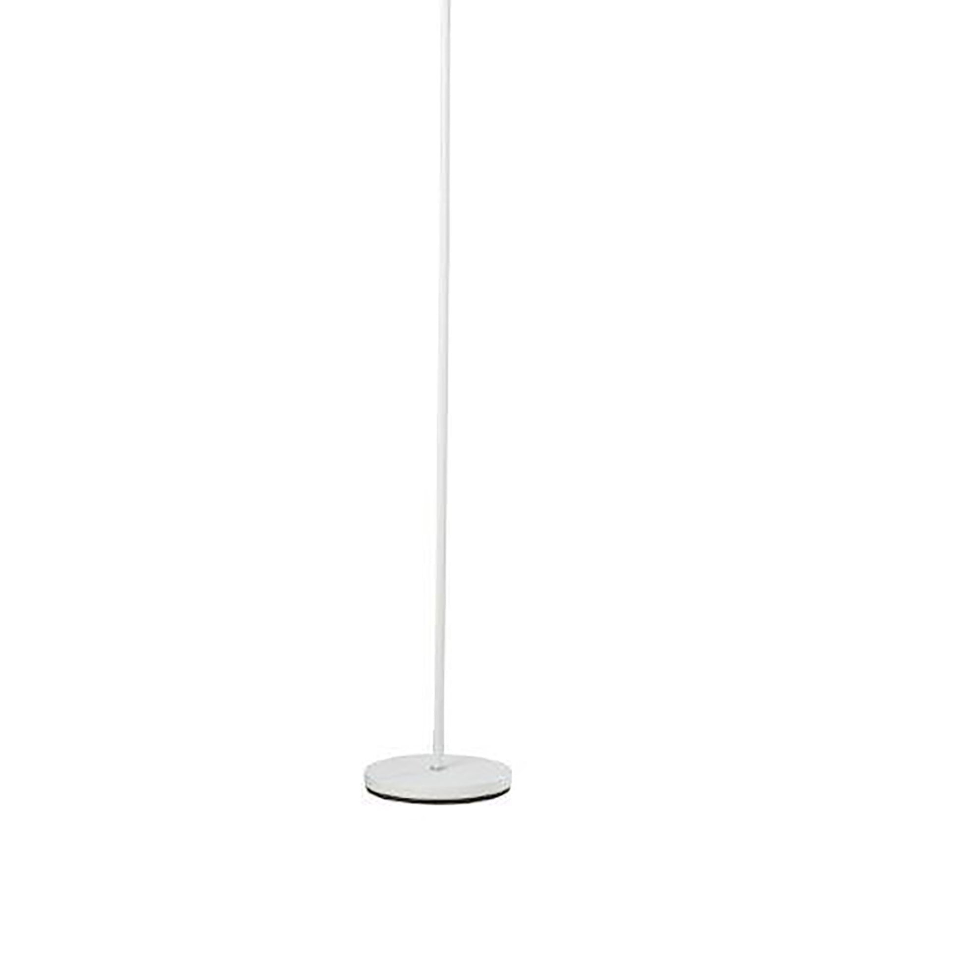 72" Tall" Linea" Adjustable Torchiere Led Floor Lamp, Satin White White Metal