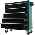 5 Drawers Rolling Tool Chest,Tool Cabinet On Wheels With Keyed Locking Stem And Drawer Liners,Tool Chest With Link Buckle And Can Be Combined To Large Cabinet Set,For Warehouse,Garage Green Steel