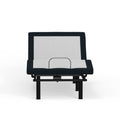 Model P2 Adjustable Base Twin Long: Massage, Usb, Led Night Light, Zero Clearance Twin Xl White Charcoal Metal