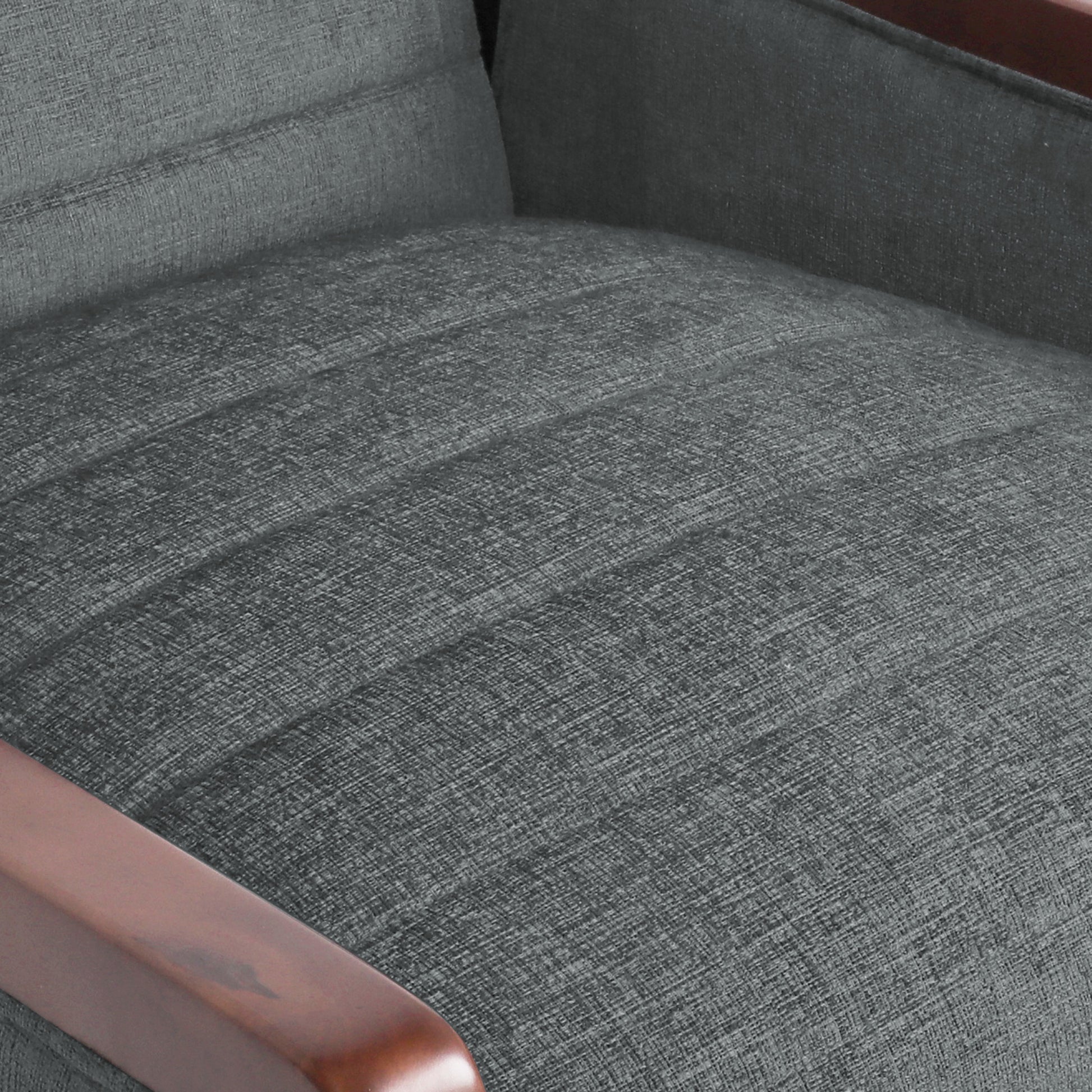 Recliner Chair Grey Fabric