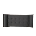 Chaise Lounge Charcoal Fabric