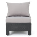 Antibes V Shape Sofa Set Grey R Arm Grey Fabric