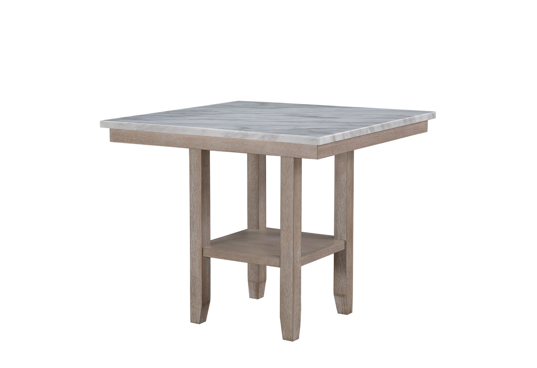 Claui Natural Bar Table Natural Solid Wood Mdf