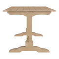 3 Piece Retro Dining Set, Rectangular Trestle Table And 2 Wooden Benches For 4 People For Dining Room And Kitchen Natural Wood Natural Wood Solid Wood Mdf
