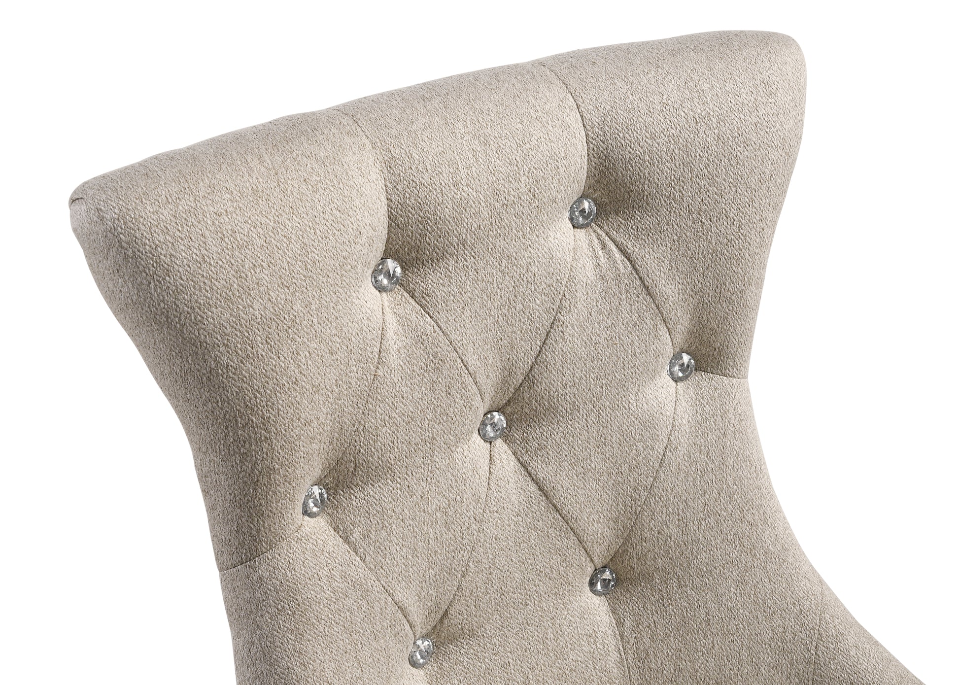 Gabrian Two Tone Beige Fabric & Reclaimed Gray Finish Side Chair Set Of 2 Beige,Gray Fabric,Synthetic Wood