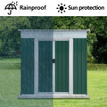 Outdoor Storage Sheds 6Ftx4Ft Pent Roof Green Green Garden & Outdoor Metal