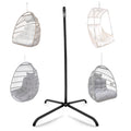 Hammock Swing Chair Stand, Swing Chair Accessory, For Indoor,Outdoor, Hanging Hammock C Stand, Heavy Duty Steel Hanging Stand Black Old W1132P190057 Black Rattan Metal
