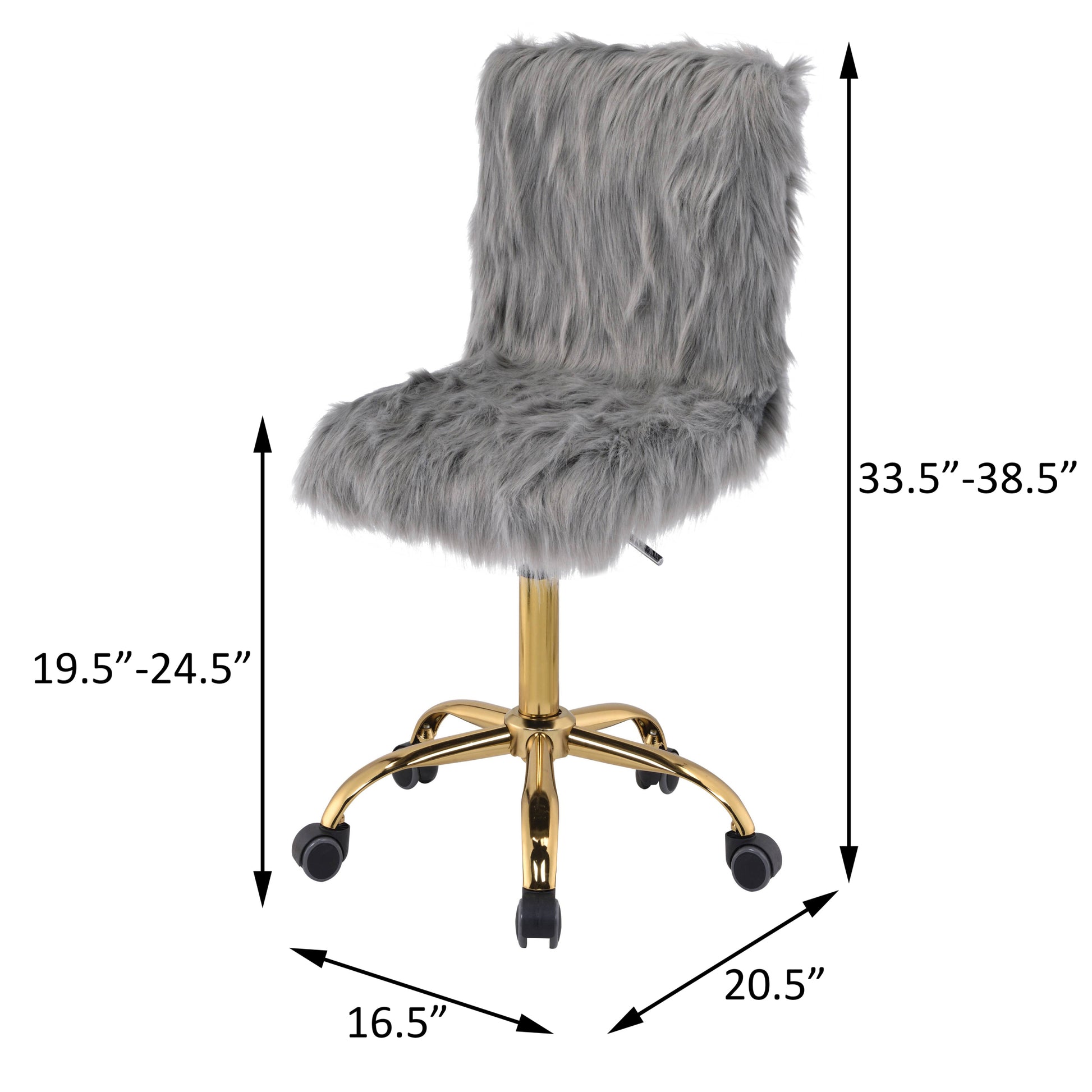 Grey And Gold Swivel Office Chair Solid Grey Gold Office Rectangular Office Chairs Solid Back Swivel Fabric Metal