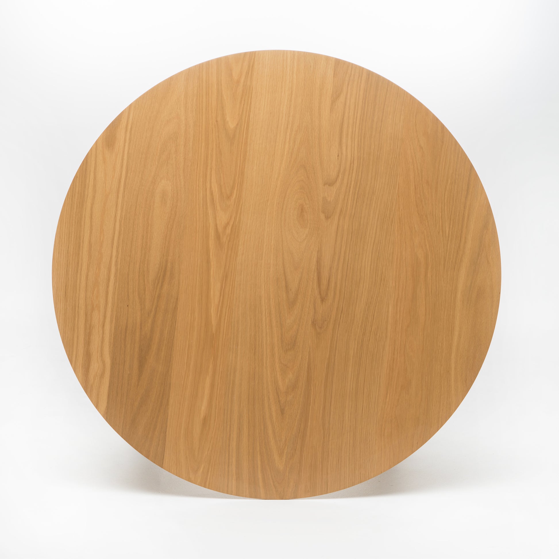 Wood Counter Height Round Dining Table, Natural Oak Finish, 35.4"D X 35.4"W X 36"H Natural Mdf