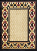 Tribes Gc Yls4007 Cream 2 Ft. 7 In. X 7 Ft. 3 In. Southwest Area Rug Cream Polypropylene