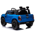 12V Kids Ride On Car W Parents Remote Control,Licensed Ford Ranger,2Wd,Rear Wheel Suspension,Low Start,Headlight,Horn,Mp3,Bluetooth,Adjustable Speed,Speed 1.86 4.97 Mph For Kids Aged 3 6. Blue 50 99 Lbs Polypropylene