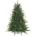 Homcom 5Ft Artificial Christmas Tree With 1309 Tips, Foldable Metal Stand, Easy Assembly, Hinged Xmas Tree For Home, Office, Holiday, Green Green Plastic