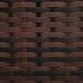 Patio Furniture, Outdoor Furniture, Seasonal Pe Wicker Furniture, 5 Set Wicker Furniture With Tempered Glass Coffee Table Brown Seats 4 Pe Rattan Iron Waterproof Fabric