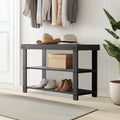 3 Tier Bamboo Shoe Rack Bench, Compact Storage Organizer, 286Lb Capacity, Suitable For Entryway Bedroom Living Room Balcony Brown Bamboo