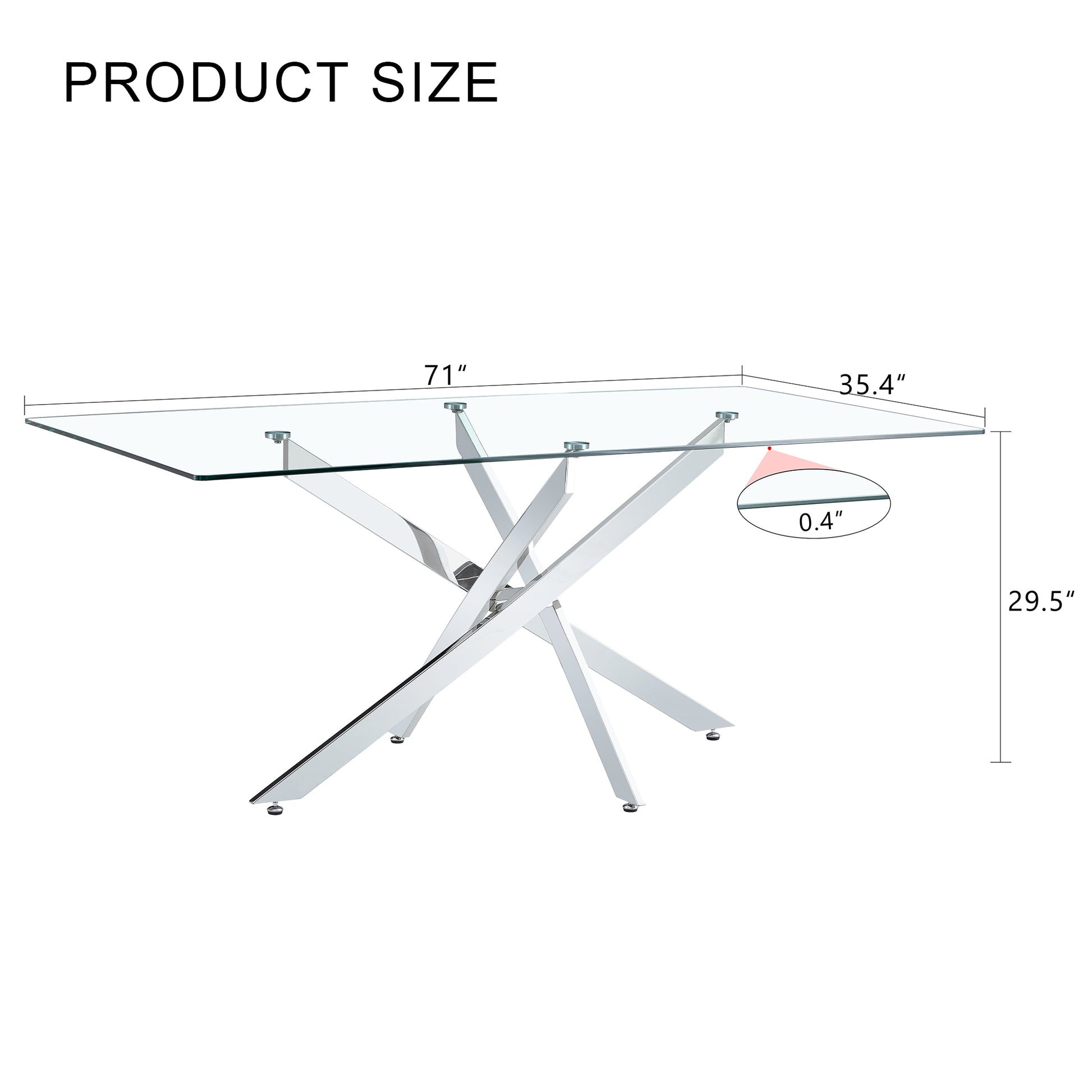 F 1539 18090 Trpl Lc Only Table Legs Silver Metal