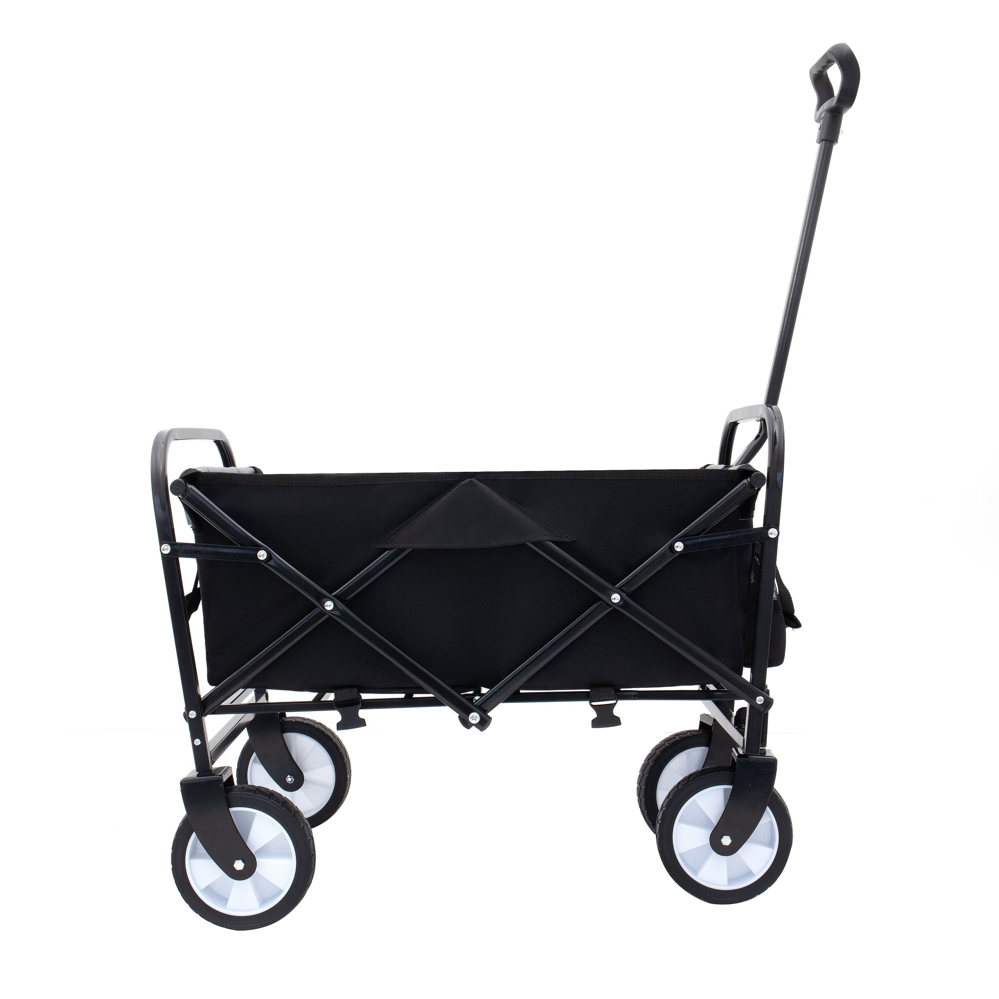 Minimeetall Multi Use Bag,Collapsible Foldable Wagon Cart Beach Wagon Heavy Duty Utility Cart Utility Wagon Grocery Cart For For Camping 3Pcs Plastic Liner Bag Coverblack Black Steel