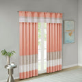 Polyoni Pintuck Curtain Panel Only 1 Pc Panel Orange Multi Silk