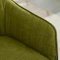 Ts Leisure Chair Dining Chair Dark Green Black Linen