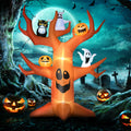 Outsunny 9Ft Halloween Inflatables Outdoor Decorations, Haunted Tree With Pumpkin, Ghosts And Owl, Blow Up Led Yard Decor For Garden, Lawn, Party, Holiday, Waterproof Brown Polyester