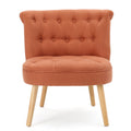 Bordeaux Tuft Chair Orange Fabric