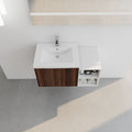 36 Inch Soft Close Doors Bathroom Vanity With Sink, A Small Storage Shelves, 24