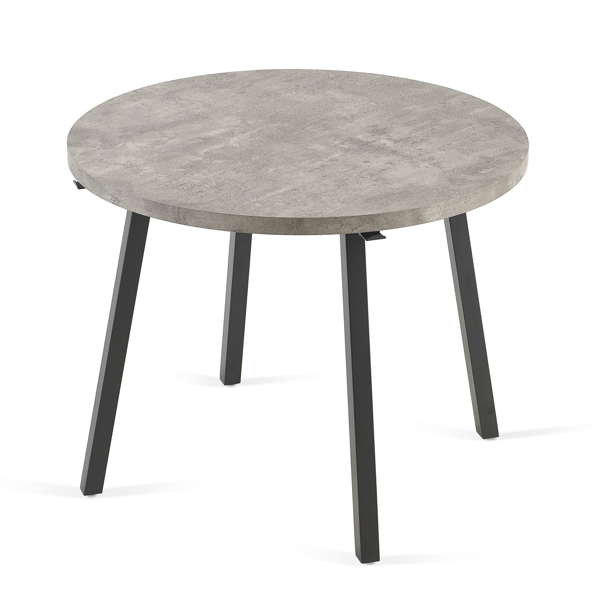 Grey Round Dining Table, Mid Century Modern Round Dining Table,Dinning Table For Kitchen Stone Gray Seats 4 Gray Kitchen & Dining Tables Round Mdf